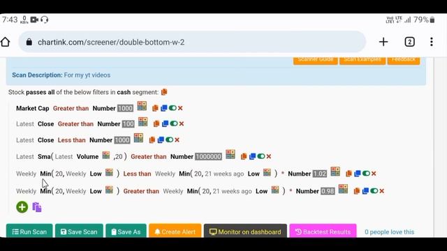How to create scanner in chartink ⚡ Double Bottom Scanner ● ChartInk Scanner In Hindi смотреть онлайн