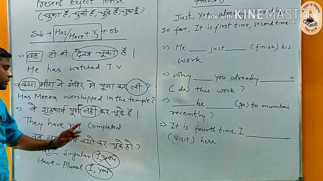 English Grammar || Present Perfect Tense || Tense || By Rakesh Rajpurohit смотреть онлайн