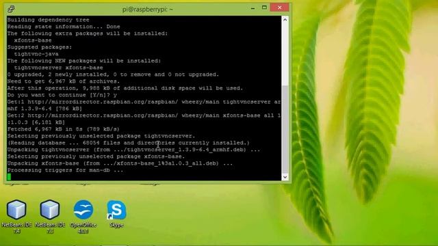 Install tightvncserver on Raspberry Pi смотреть онлайн