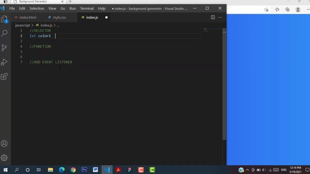 HTML, CSS, JS Project, building a background Generator for beginner 2021 смотреть онлайн
