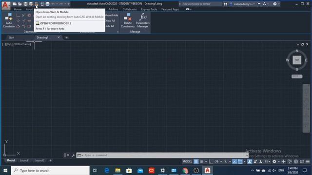 User Interface | AutoCAD 2020 | смотреть онлайн