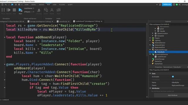 Killed-By GUI for First Person Shooter Games | Roblox Studio смотреть онлайн