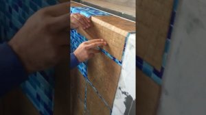 Укладка мозаики на бумаге видео