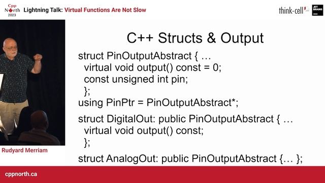 Lightning Talk: Virtual Functions Are Not Slow - Rud Merriam - CppNorth 2023 смотреть онлайн