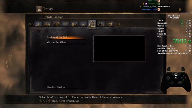 DS3 All Bosses Speedrun World Record [1:15:23] смотреть онлайн