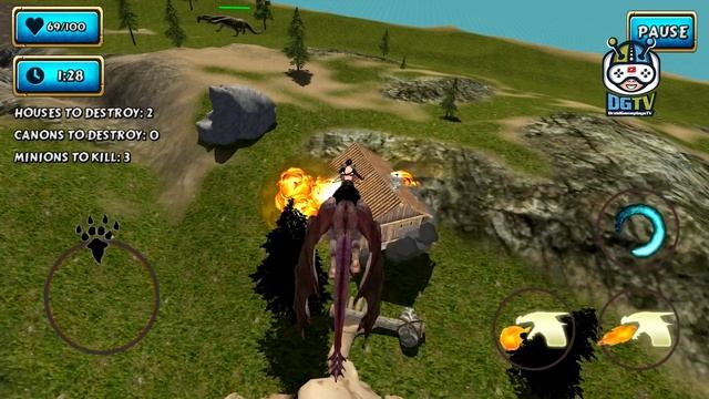 Fire Flying Dragon Simulator Warrior Sky Rider 3D (by HGamesArt) Android Gameplay [HD] смотреть онлайн