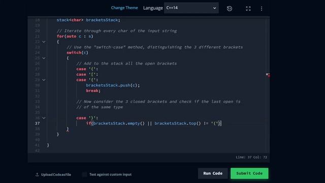 HackerRank C++ Solution – Balanced Brackets смотреть онлайн