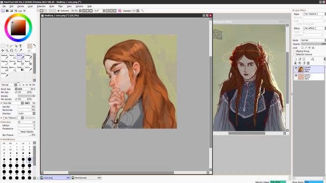 Speedpaint (Paint Tool SAI) Portrait Commission 2019 #1 смотреть онлайн