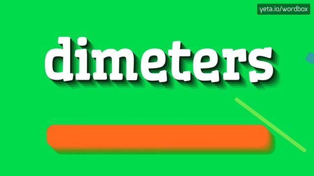 HOW TO SAY DIMETERS? #dimeters смотреть онлайн