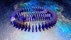 Домино в виде планет Солнечной системы \ Падающее домино