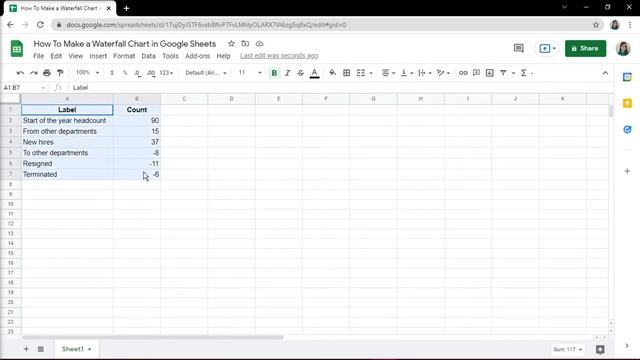[TUTORIAL] How to Make a WATERFALL CHART in Google Sheets (Easy!) смотреть онлайн