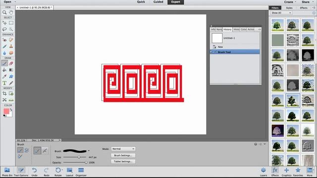 Photoshop elements : Create new brushes смотреть онлайн