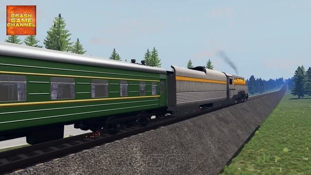Steam train crashes #12 BeamNG Drive смотреть онлайн
