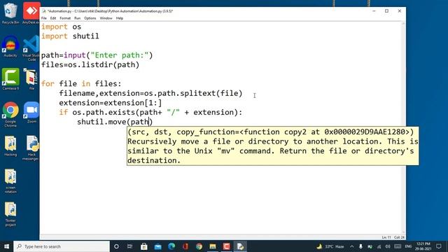 Automatic file organizer using python | Python Automation project смотреть онлайн