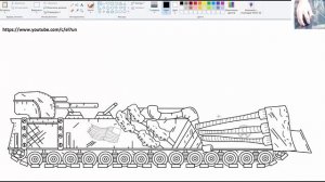 Как Нарисовать Танк Прокаченный Ратте Из Мультики про танки