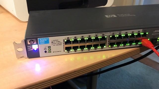 Factory reset HP Procurve 1810G-24 (J9450A) to default settings смотреть онлайн