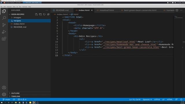 The Odin Project: Mastering HTML Project RECIPES смотреть онлайн