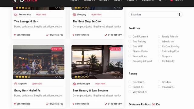 Dlister - Directory Listing HTML Template | Themeforest Templates смотреть онлайн