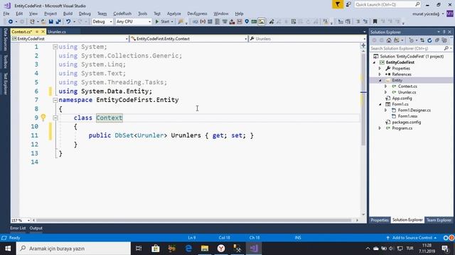 Entity Framework Ders 21 Code First Kullanımı смотреть онлайн