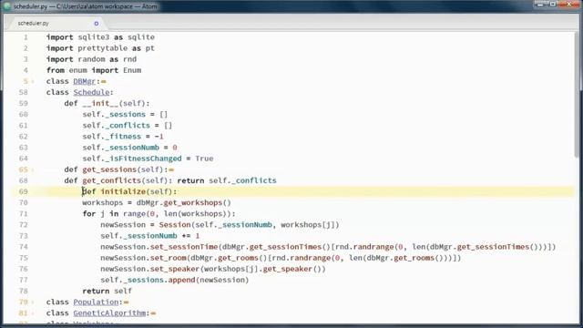 workshops/conference scheduling (01) + genetic algorithms (05) + python prototype project смотреть онлайн