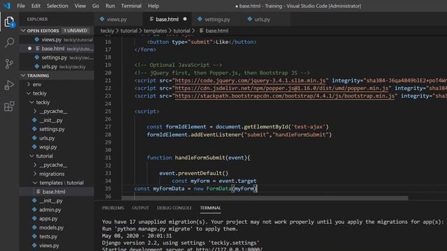 Django Views Unleashed Part 2 (XMLHttpRequest & is_ajax()) смотреть онлайн
