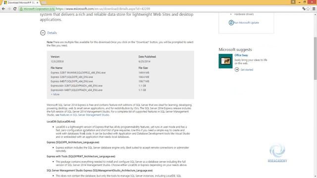 تحميل و تثبيت واستكشاف برنامجي Microsoft Visual Studio 2015 و Micrososft SQL Server 2014 смотреть онлайн