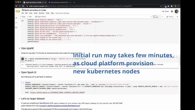 Spark serverless (on Google Colab) смотреть онлайн