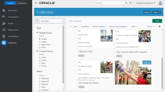 Manage Content in Content Cloud and Use It In WebCenter Sites смотреть онлайн
