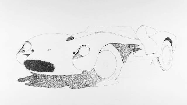 Drawing a Ferrari Testa Rossa Lesson 4 смотреть онлайн