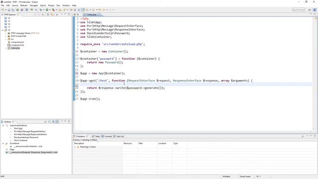 REST - API mit PHP #18 - Slim Routing 3 - Dependency Container смотреть онлайн