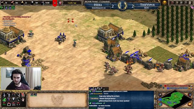 Khmer vs Huns 1v1 Atacama | vs TheViper | AoE2 смотреть онлайн