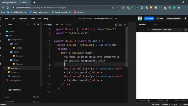 React js: Pass Data one Component to another Component | React js 2020 смотреть онлайн