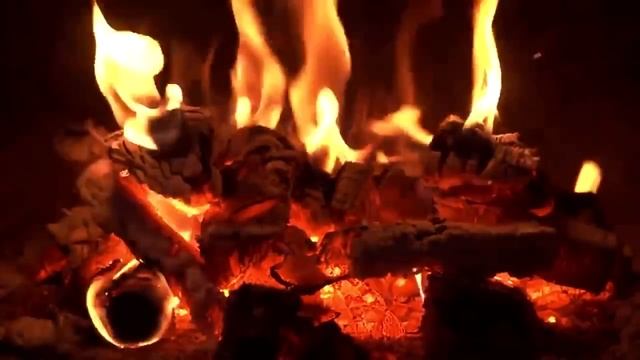 Огонь в камине. 10 часов релакса. Медитативное потрескивание огня. смотреть онлайн
