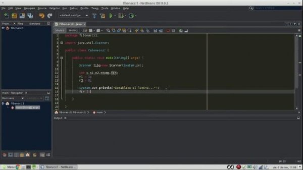 Programación Java - Serie Fibonacci