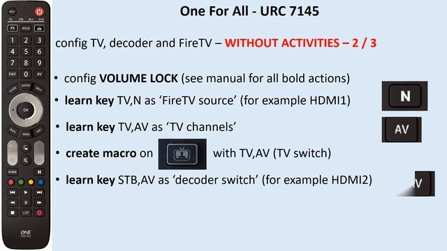 One For All URC 7145 (English) смотреть онлайн