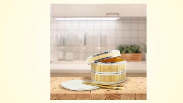 8/10inch Bamboo Steamers Baskets for steaming dim sum, fish, chicken, vegetables - 5NITE DYNAMICS смотреть онлайн