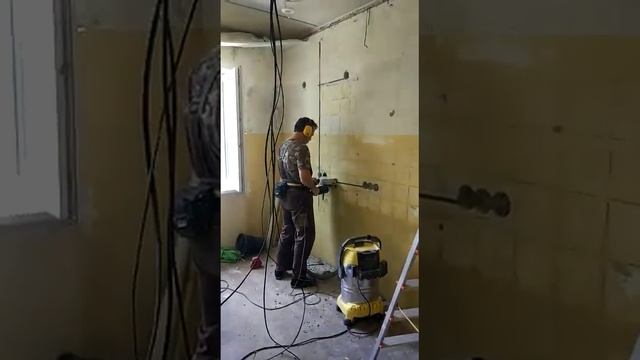 Штробление стен под проводку смотреть онлайн