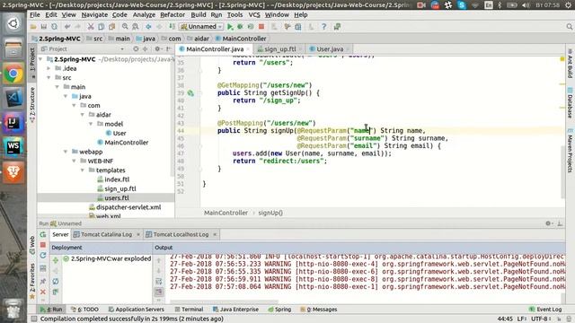 Веб-разработка на Java. Урок 9. @ModelAttribute смотреть онлайн