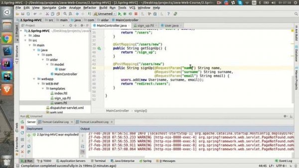 Веб-разработка на Java. Урок 9. @ModelAttribute