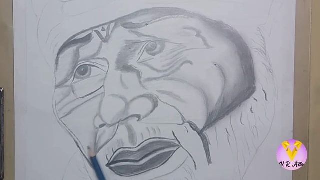Sketch of Shree Sai Baba | Realistics Pencil Sketch | Step by Step for beginners | (Timelapse Video смотреть онлайн