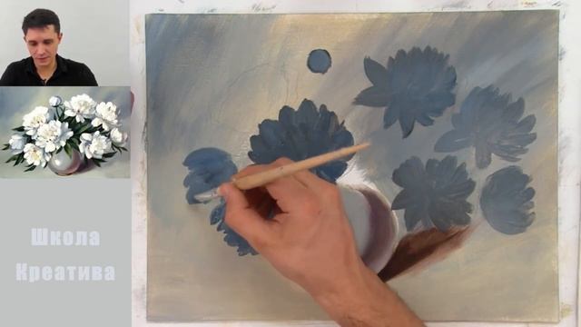 Как рисовать пионы. Получите 50 уроков в описании. смотреть онлайн