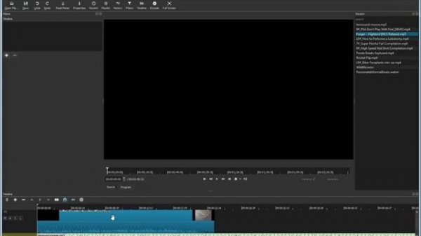 ShotCut: How to add audio to video