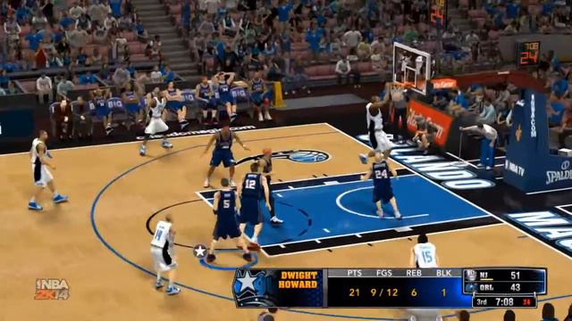 NBA 2K14: 05/06 New Jersey Nets vs 08/09 Orlando Magic (Old School Season 2 game 3) смотреть онлайн