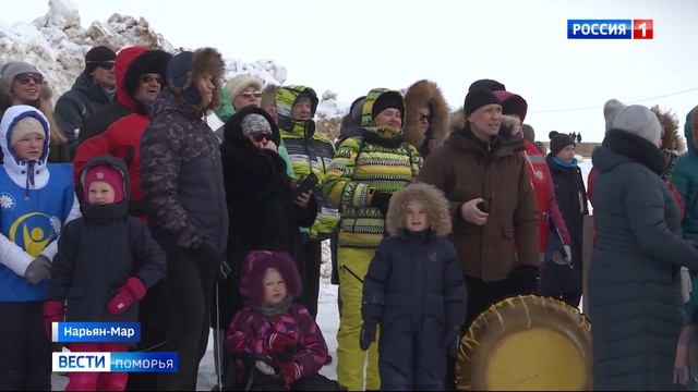 Гонки на снегоходах «Буран Дей» состоялись в Нарьян-Маре смотреть онлайн