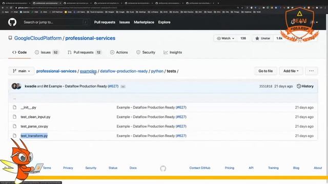Apache Beam advanced architecture examples смотреть онлайн