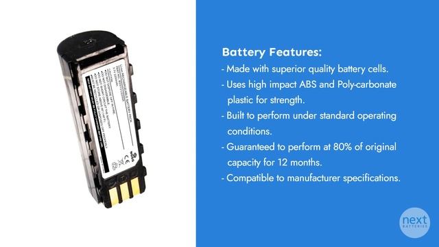 Motorola / Symbol LS3578-FZ Battery смотреть онлайн