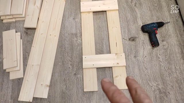 как собрать стеллаж из широких реек смотреть онлайн