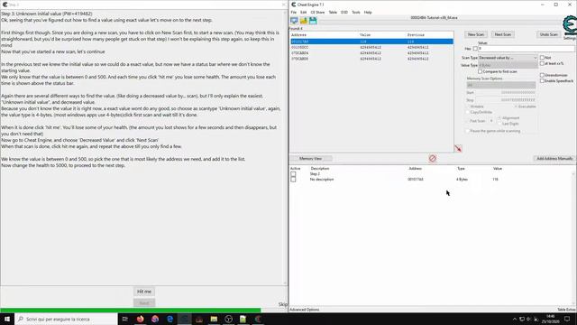 [2020] Cheat Engine ITA #8 | Step 6 : Introduzione ai Pointer semplici e come trovarli. | 1° Parte смотреть онлайн