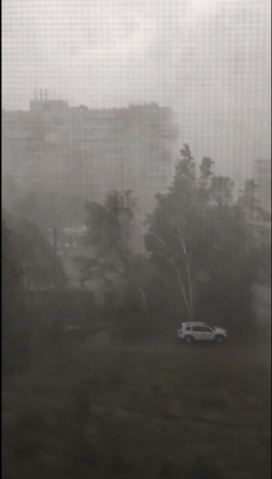 Ураган в городе