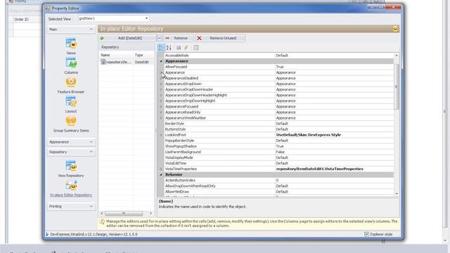 WinForms Data Grid: In-Place Editor Repository смотреть онлайн